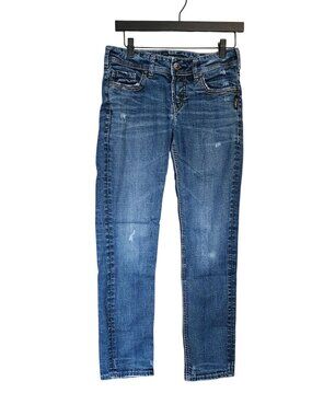 Silver Suki Ankle Slim Womens size 28 x 27